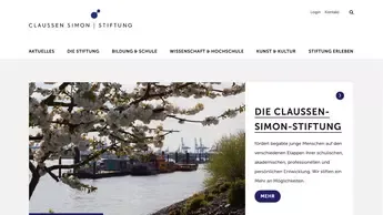 Claussen Simon Stiftung, Screenshot