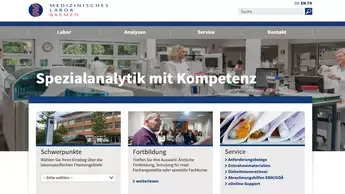 MLB - Medizinisches Labor Bremen, Screenshot